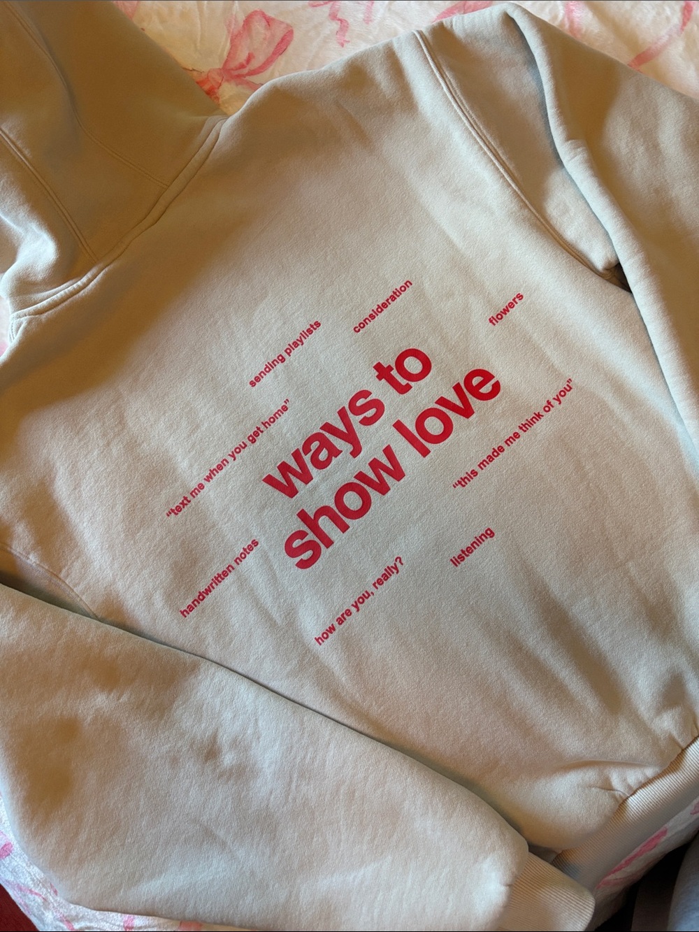 NWOT - Love Hoodie Sweatshirt - Picture 6 of 8